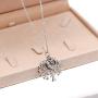Uloveido Stainless Steel Family Tree of Life Charms Necklace Mustard Seed Pendant Necklaces Jewelry Gifts for Women Teen-Girls Mom Grandma Y637