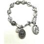 St Michael Archangel Miraculous Medal Divine Mercy Rosary Bracelet Men Women Catholic Gift Christian Saints Protection Jewelry Medjugorje