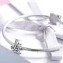 Solid 925 Sterling Silver with Cubic Stones, Complete A~Z Gift Options Alphabet Charm Letter Beads fit Pandora European Bracelets