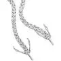 14k White Gold Plated Round Cut 5 Cubic Zirconia Tennis Bracelet 7.5 inch for Men and Women