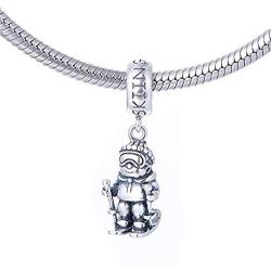 EVESCITY Limited Edition Skiing Snowboarding Sking 925 Sterling Silver Bead For Charms Bracelets Best Jewelry Gifts for Her