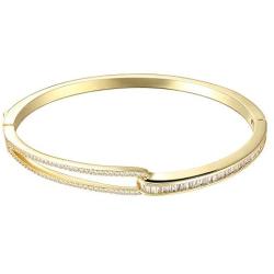Lavencious Hinged Bangle Bracelet AAA Cubic Zirconia 7'' for Women