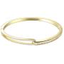 Lavencious Hinged Bangle Bracelet AAA Cubic Zirconia 7'' for Women