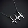Boutique Academia - Accurate EKG Heartbeat Necklace: Cardiogram Science & Medicine Jewelry Gift Boutique Academia - Accurate EKG Heartbeat Necklace: Cardiogram Science & Medicine Jewelry Gift