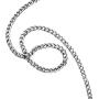 AmyRT Jewelry 4.5mm Titanium Steel Mens Beveled Curb Link Chain Silver Gold Necklace 16 to 30 Inches