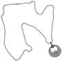 ISIS Egyptian Jewelry Goddess Pagan Wicca Magic Pewter Unisex Mens Pendant Necklace Protection Amulet Wealth Money Lucky Charm Safe Travel Talisman Prosperity Longevity Medaillion Silver Ball Chain