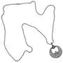 ISIS Egyptian Jewelry Goddess Pagan Wicca Magic Pewter Unisex Mens Pendant Necklace Protection Amulet Wealth Money Lucky Charm Safe Travel Talisman Prosperity Longevity Medaillion Silver Ball Chain