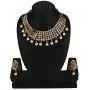 Efulgenz Indian Bollywood Traditional 14 K Gold Plated Crystal Pearl Peacock Wedding Choker Necklace Earrings Jewelry Set