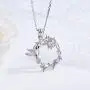 925 Sterling Silver Hummingbird Flower Pendant Necklace Spirit Animal Jewelry Gift for Women Girls 925 Sterling Silver Hummingbird Flower Pendant Necklace Spirit Animal Jewelry Gift for Women Girls