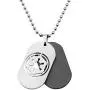Star Wars Official Licensed Jewelry Mens Imperial Symbol Dog Tag Pendant and Stainless Steel Necklace, 22''