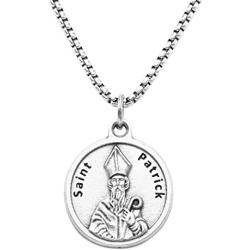 Rosemarie & Jubalee Religious Gift St Patrick Irish Blessing Medal Pendant Necklace, 18''-20.5'' with 2.5'' Extender