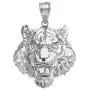 Elegant Roaring Tiger Head Necklace Pendant (Large)