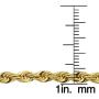Kooljewelry 14k Yellow Gold Filled 4.2mm Rope Chain Necklace (16, 18, 20, 22, 24, 26, 30 or 36 inch)