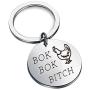 MAOFAED Funny Chicken Gift Chicken Lover Gift Chicken Keychain Crazy Rich Asians Inspired Keychain Gift for Friend
