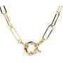 14K Gold Plated 16'', 20'', 24'' Dainty Brass Paperclip Round Oval Clasp Link Choker Collar Necklaces Rectangle Bamboo Clip Long Geometric Chain Necklace for Women Girls Men Party Gifts Jewelry 14K Gold Plated 16'', 20'', 24'' Dainty Brass Paperclip Round Oval Clasp Link Choker Collar Necklaces Rectangle Bamboo Clip Long Geometric Chain Necklace for Women Girls Men Party Gifts Jewelry