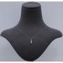 AGS Certified 1/2 Carat TW Three Stone Diamond Pendant in 10K White Gold