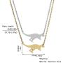 RZCXBS Dinosaur Pendant Necklace Lightweight Surgical Stainless Steel Animal Necklace