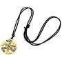 fishhook Pagan Sun Wheel Celtic Knot Raven Crow Symbol Pendant Necklace