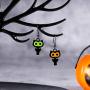 Cute Owl Bird Hook Earrings Halloween Christmas Earrings Gifs Delicate Fashion Black Owl Hook Dangle Tassel Drop Earring Animal Owl Lovers Jewelry Christmas Gifs for Women