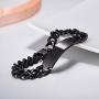 PROSTEEL Custom Bracelet for Men Women, Name Date Initial Quote Engraving Personalized Bracelets, Stainless Steel ID Bracelets, Come Gift Box