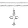 XP Jewelry Sterling Silver Budded Cross Pendant Italian Made Curb Chain Necklace - Choice of Sizes XP Jewelry Sterling Silver Budded Cross Pendant Italian Made Curb Chain Necklace - Choice of Sizes