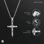 Amberta Unisex 925 Sterling Silver Cross Pendant Amberta Unisex 925 Sterling Silver Cross Pendant
