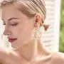 SA SILVERAGE 925 Sterling Silver Oval Twist French Wire Earrings for Women Teardrop Earrings SA SILVERAGE 925 Sterling Silver Oval Twist French Wire Earrings for Women Teardrop Earrings