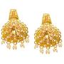 Bindhani Bollywood Style Jewellery Traditional Wedding Bridal Gold Plated Kundan Pearl Mala Pendant Necklace Earrings Jewelry Set for Women by Indian Artisan