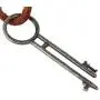 Key Necklace Pendant Cosplay Prop Zine-alloy Accessories Halloween for Men Women