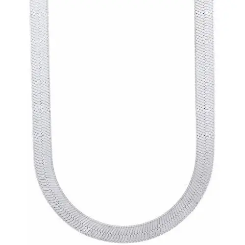 3mm-14mm Solid .925 Sterling Silver Flat Herringbone Chain Necklace or Bracelet 3mm-14mm Solid .925 Sterling Silver Flat Herringbone Chain Necklace or Bracelet