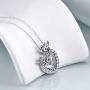 WINNICACA Penguin Necklaces 925 Sterling Silver Owl/Turtle/Giraffe Necklace for Women Cute Animal Jewelry for Girlfriend Birthday Gifts for Daughter Mother