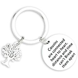 Kivosliviz Cousin Gift Keychain Cousin Gifts for Women Cousins Jewelry Cousin to Cousin Gift Best Cousin Keychain