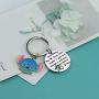 Ribukat Ohana Keychain Blessing Mom Gifts Hibiscus Dumbo Charm Keychain Hawaiian Ohana Jewelry Gift for Family
