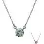 Silvershake 6mm Round Shape 925 Sterling Silver Pendant with 16 to 18 Inch Adjustable Chain Necklace