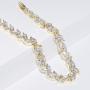 UDORA Brdial Bridesmaid Zirconia Earrings Bracelet Jewelry Set Wedding Prom