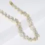 UDORA Brdial Bridesmaid Zirconia Earrings Bracelet Jewelry Set Wedding Prom