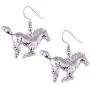 Lucky Running Horse Pendant Necklace Stud Earrings Jewelry Set for Women Girls Kids Cute Wedding Animal Jewelry Party Gift-2