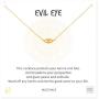 MUSTHAVE Evil Eye 18K Gold Plated Necklace with Message Card, Yellow and White Color, Anchor Chain, Best Gift Necklace, Size 16 inch + 2 inch Extender, Evil Eye Pendant, Gift Card