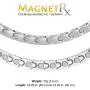 MagnetRX® Titanium Magnetic Therapy Necklace - Natural Pain Relief for Neck Arthritis, Back, Shoulder Pain, Headache and Migraine Relief Magnetic Necklace (Silver, 21.5 Inches)