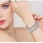 EVER FAITH Crystal Art Deco Bridal Stretch Bracelet Bundle Vintage Bridal Necklace Earrings Set EVER FAITH Crystal Art Deco Bridal Stretch Bracelet Bundle Vintage Bridal Necklace Earrings Set