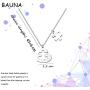 BAUNA Jigsaw Puzzle Piece Autism Awareness Necklace Autism Teacher Gift Mother Autism Gift Autistic Pride Jewelry