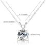 St.Claire 18K Swarovski Crystal Jewelry Necklaces Rose Gold Pendant Necklace Dainty Cubic Zirconia Necklace for Women Jewelry Necklace Happy Mothers Day Gifts Wedding Anniversary