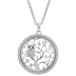 Tree of Life Necklace for Women Pendant Crystal Diamond Jewelry Silver Gold Christmas Gifts Boys Girls Jewelry