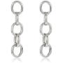 Link Chain Drop Earrings Long Chunky Oval Chain Link Tassel Dangle Earrings Statement Minimalist Jewelry for Women Girls