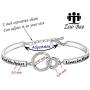 Zuo Bao Memorial Jewelry Sympathy Gift A Piece of My Heart Lives in Heaven Bracelet Loss Jewelry Gift