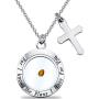 HOLLP Faith Jewelry Real Mustard Seed Bracelets Trust in The Lord Necklace for Christian Inspirational Gift