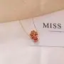 SEVENSTONE 5PCS Butterfly Necklace Fashion Pendant Contracted Multicolor Butterflies Charm Handmade Cute Chain Delicate Jewelry for Women Girls
