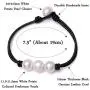 Genuine Leather Pearl Braided Bracelet for Women Wrap Knotted Freshwater Pearl Handmade Fashion Jewelry Genuine Leather Pearl Braided Bracelet for Women Wrap Knotted Freshwater Pearl Handmade Fashion Jewelry
