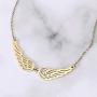 Angel Wings Necklace Choker Necklace Simple Stainless Steel Pendant Guardian Angel Wings Jewelry For Woman Girls Necklace