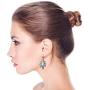 Rainbow Abalone Shell Weed Marijuana Leaf Leverback Drop Dangle Earrings For Women 925 Sterling Silver